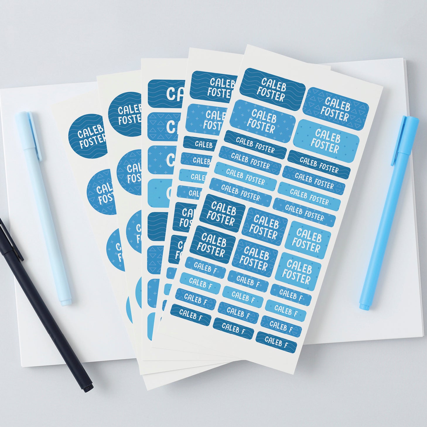 Top Up Name Stickers Pack