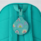 Teal Rainbow Flexi Deluxe Bag Tag