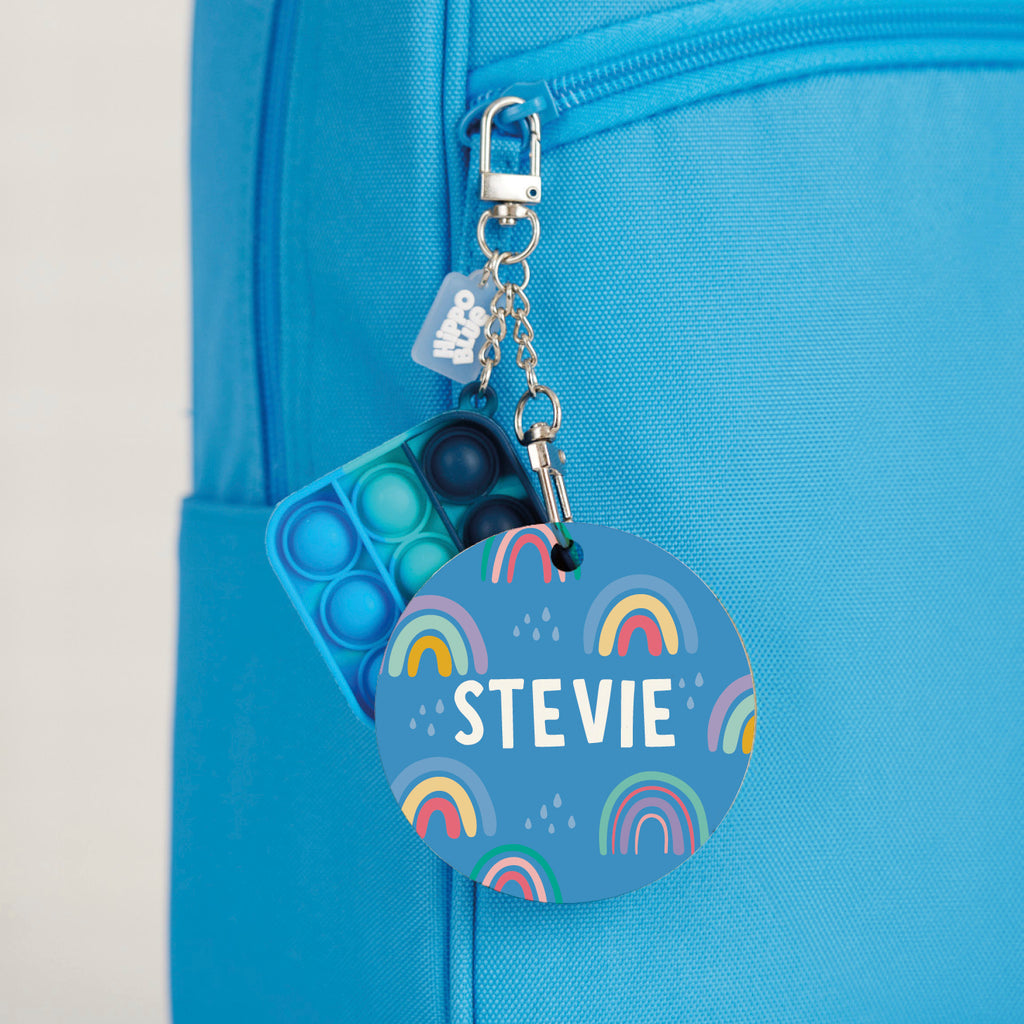 Blue Bag Tag Deluxe Rainbow